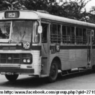 Old SBS bus in 1970s